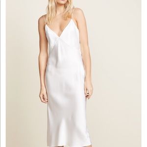 Olivia Von Halle Issa Silk Ivory Dress